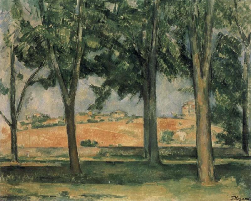 Paul Cezanne Chestnut Trees at Jas de Bouffan china oil painting image